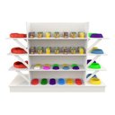 Ver imagem 1 de Gôndola Central M1 Expositor Comercial Prateleira Loja Vetorial Móveis