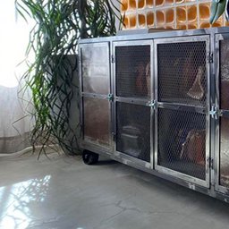 Balcão Buffet Broadway - Estilo Industrial em Ferro Seu Bento Mobilia - 4