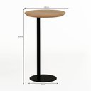 Ver imagem 2 de Mesa Lateral Sait 40 Cm X 67 Cm Tauari - Preto