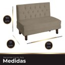 Ver imagem 5 de Canto Italy Confortável para Apartamento Cozinha e Restaurantes Suede Capuccino