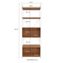 Ver imagem 3 de Estante Alta para Livros com 4 Portas Industrial