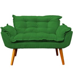 Kit Namoradeira Decorativa + 2 Poltronas Reforçadas Para Amamentação Suede - 3