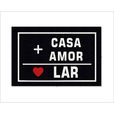 Tapete Capacho Casa + Amor