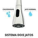 Ver imagem 3 de Torneira Cozinha Filtro Parede Gourmet Preta Flexivel 1/4vol:cromado