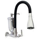 Ver imagem 2 de Torneira Cozinha Filtro Parede Gourmet Preta Flexivel 1/4vol:cromado