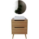 Ver imagem 1 de Conjunto para Banheiro Bn3600x39x40 Amendoa Metalizado Tecno Mobili