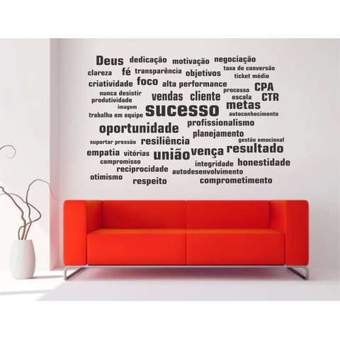 Adesivo de Frases Coorporativas Motivacionais Para Empresas