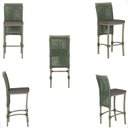 Ver imagem 5 de Mesa Bistro e 4 Banquetas Roma Fendi Corda Náutica 11 Trama Original