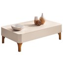 Ver imagem 2 de Mesa de Centro Baixa para Sala Pé Madeira Thalia Off White H01 - Mpozenato