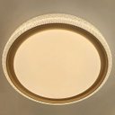 Ver imagem 2 de Luminaria Plafon 3 Tons Led Luxo Cristal Controle Remoto Comercial Residencial Moderno Loja Casa Tra