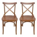 Ver imagem 1 de 2 Cadeiras Sala de Jantar Boho em Madeira Maciça Imbuia