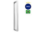 Ver imagem 2 de Puxador Porta de Madeira ou Vidro 4cm x 1,5cm Inox - Polido Loja da Indústria 615mm x 600mm