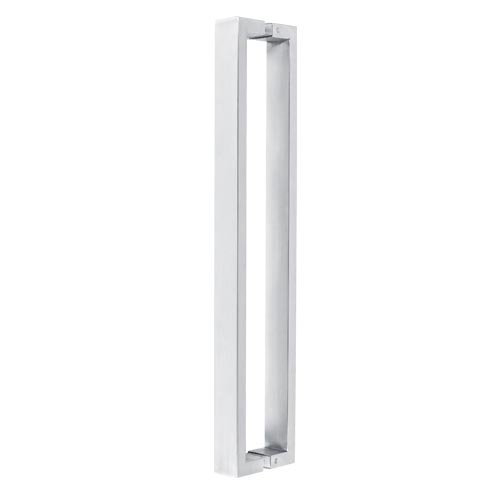 Puxador Porta de Madeira ou Vidro 4cm x 1,5cm Inox - Polido Loja da Indústria 615mm x 600mm