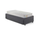 Ver imagem 7 de Base Box Cama Solteiro Sapateira Suede Cinza e Colchão Ecoline D33 Ecoflex 88x188