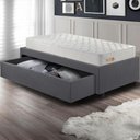 Ver imagem 6 de Base Box Cama Solteiro Sapateira Suede Cinza e Colchão Ecoline D33 Ecoflex 88x188