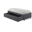 Ver mais imagens de Base Box Cama Solteiro Sapateira Suede Cinza e Colchão Ecoline D33 Ecoflex 88x188