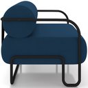 Ver imagem 6 de Poltrona Decorativa Pés Industrial Moscou K01 Veludo Azul Marinho - Lyam Decor