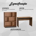 Ver imagem 4 de Mesa e Estante para Escritorio Gamer B28 Mell Preto Novam Mell Preto