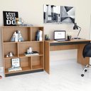 Ver imagem 5 de Mesa e Estante para Escritorio Gamer B28 Mell Preto Novam Mell Preto