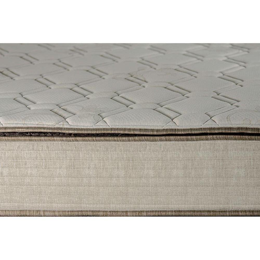 Cama Box Casal Colchão Molas Bonnel Luckspuma Montreal Spring + Base