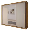 Ver imagem 2 de Guarda Roupa Casal Palazzo com Espelho e Gaveteiro Suiça Cumaru 25 Fendi - Novo Horizonte