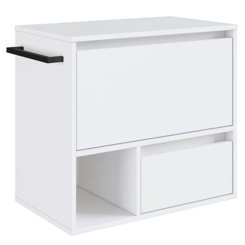 Gabinete para Banheiro 01 Porta 01 Gaveta 60cm Branco Proddy