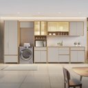 Ver imagem 1 de Cozinha 7 Peças 14 Portas 6 Gavetas 420cm 100% MDF Mista