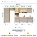 Ver imagem 3 de Cozinha 7 Peças 14 Portas 6 Gavetas 420cm 100% MDF Mista