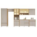 Ver imagem 2 de Cozinha 7 Peças 14 Portas 6 Gavetas 420cm 100% MDF Mista