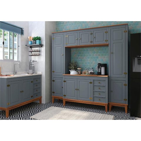 Cozinha Modulada 5 peças - Cinza