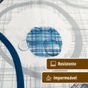 Ver imagem 2 de 1 Cortina Box Banheiro Antimofo Ganchos 180x180 Pev Es M07