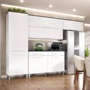 Ver imagem 1 de Armário Cozinha Jasmim 7 Portas 2gav Pés Reguláveis Branco