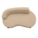 Ver imagem 5 de Sofá Orgânico 145cm Decorativo Curvo Pé de Madeira 2 Lugares Feijão Forma Orgânica Linho