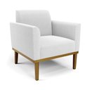 Ver imagem 6 de Namoradeira e Poltrona Base Madeira Castanho Marisa Bouclê Off White D03 - D’Rossi