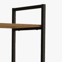Ver imagem 6 de Nicho Kappesberg Industrial 2 Prateleiras 60x72cm Freijó/preto Fosco