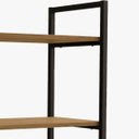Ver imagem 4 de Nicho Kappesberg Industrial 2 Prateleiras 60x72cm Freijó/preto Fosco