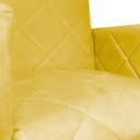 Ver imagem 6 de Kit 02 Poltronas Klara Base Ferro Preto Suede - Estopar Kit Klara Base Preta Suede Amarelo