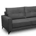Ver imagem 3 de Sofá 4 Lugares com Chaise Direito 265cm Soreh F05 Veludo Grafite - Mpozenato