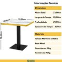Ver imagem 6 de Mesa de Jantar Quadrada Venezia 70x70 - Branco