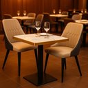 Ver imagem 2 de Mesa de Jantar Quadrada Venezia 70x70 - Branco