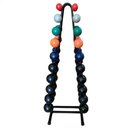 Ver imagem 2 de Torre Suporte + Halteres Emborrachados Pares de 1 a 10kg