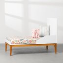 Ver imagem 4 de Kit Quarto Theo com Pés Square Mel - Berço + Cômoda 3 Gavetas e 1 Porta + Guarda-Roupa 2 Portas + Po