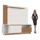 Ver imagem 4 de Rack com Painel Ripado para TV até 65 Polegadas 195CMX182,5cm Arizona Arkansas