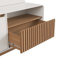 Ver imagem 5 de Rack com Painel Ripado para TV até 65 Polegadas 195CMX182,5cm Arizona Arkansas