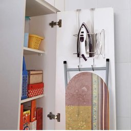 Suporte para Ferro e Tábua de Passar Roupa Encaixe na Porta - 2