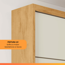 Ver imagem 7 de Guarda Roupas Casal 3 Portas de Correr com Espelho 100% Mdf Flex 6 Gavetas Argel