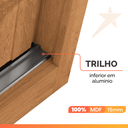 Ver imagem 6 de Guarda Roupas Casal 3 Portas de Correr com Espelho 100% Mdf Flex 6 Gavetas Argel