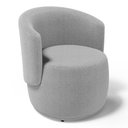 Ver imagem 1 de Poltrona Decorativa Aisha Orgânica Bouclê Cinza Claro - Desk Design