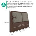 Ver imagem 3 de Cabeceira Queen 160 cm Malu com Frame Linho Tca 208 Corino Tcs 721 Peer