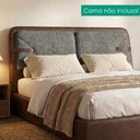 Ver imagem 2 de Cabeceira Queen 160 cm Malu com Frame Linho Tca 208 Corino Tcs 721 Peer